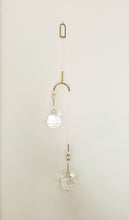 Load image into Gallery viewer, Mobile Double Sun Catcher | Summer Linen and Brass