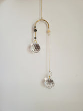 Load image into Gallery viewer, Mobile Double Sun Catcher | Labradorite and Brass